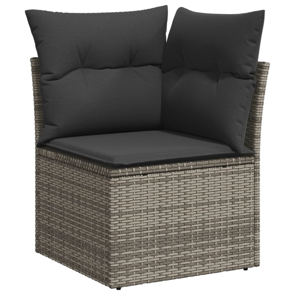 8-delige Loungeset met kussens poly rattan grijs Tuinsets | Creëer jouw Trendy Thuis | Gratis bezorgd & Retour | Trendy.nl