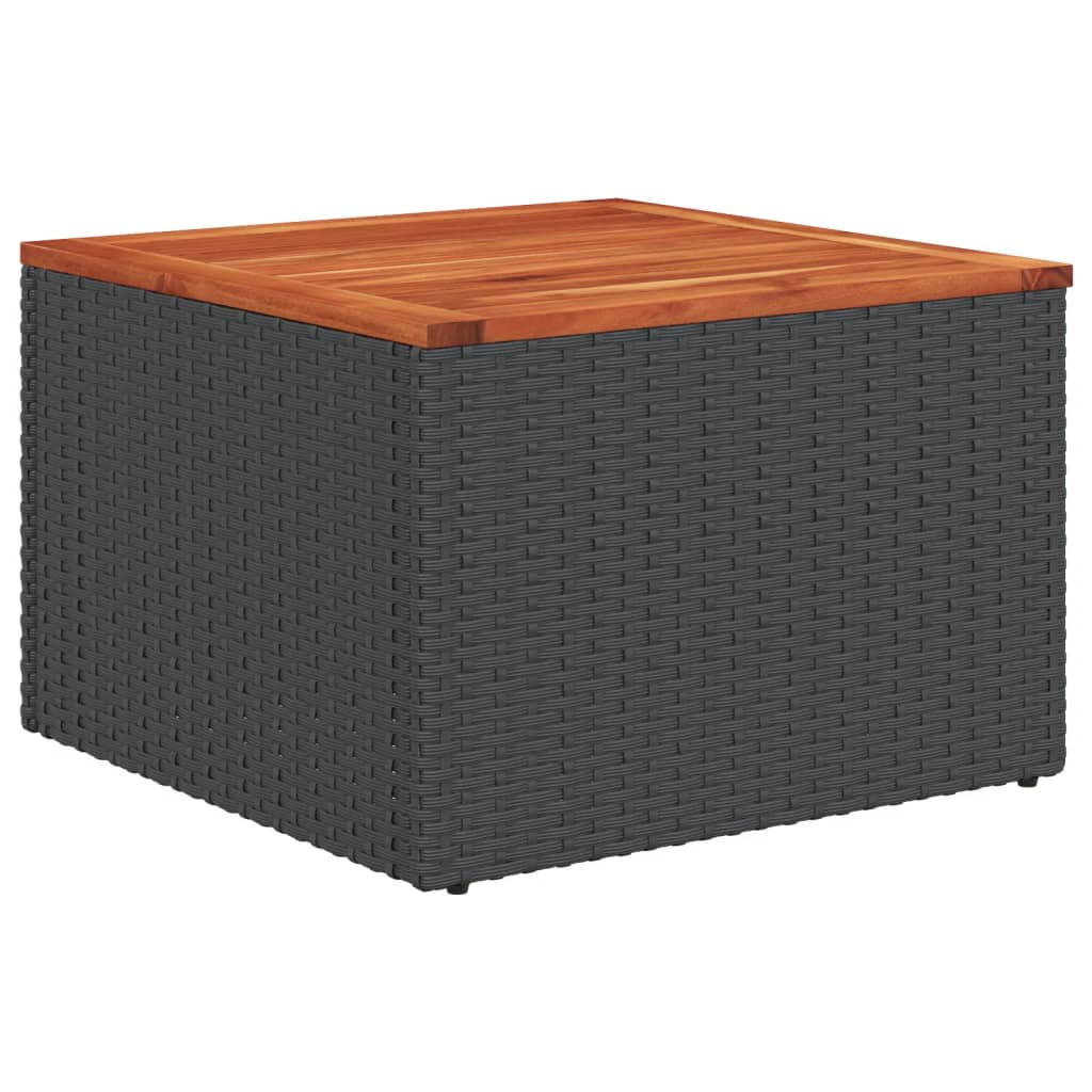 8-delige Loungeset met kussens poly rattan zwart Tuinsets | Creëer jouw Trendy Thuis | Gratis bezorgd & Retour | Trendy.nl