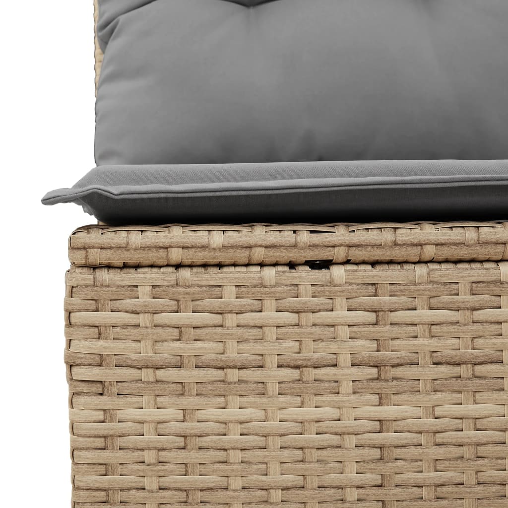 9-delige Loungeset met kussens poly rattan beige Tuinsets | Creëer jouw Trendy Thuis | Gratis bezorgd & Retour | Trendy.nl