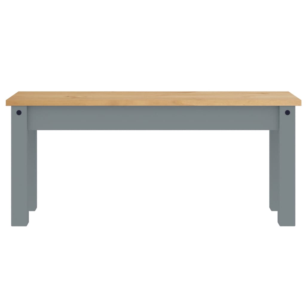 Eetkamerbank Panama 105x30x45 cm massief grenenhout grijs Keuken- & eettafelbanken | Creëer jouw Trendy Thuis | Gratis bezorgd & Retour | Trendy.nl