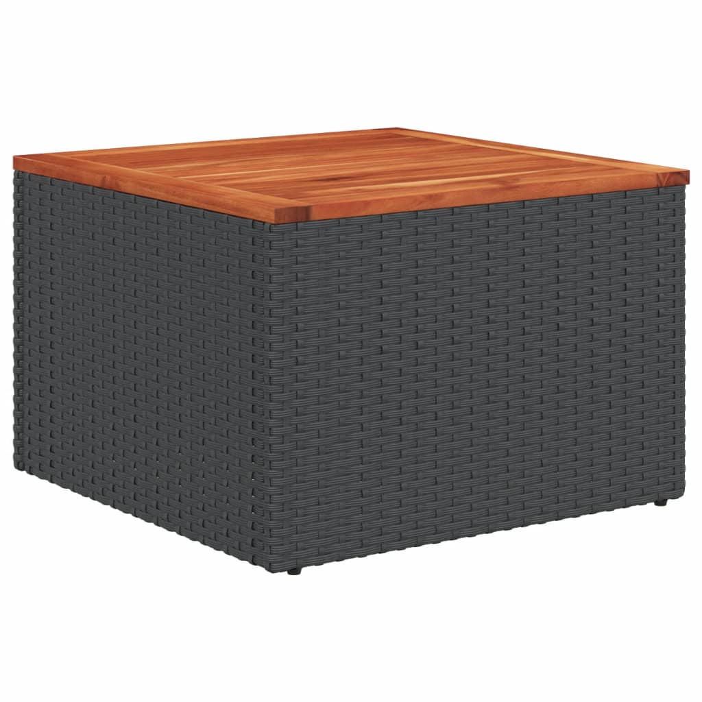 7-delige Loungeset met kussens poly rattan zwart Modulaire tuinbanken | Creëer jouw Trendy Thuis | Gratis bezorgd & Retour | Trendy.nl