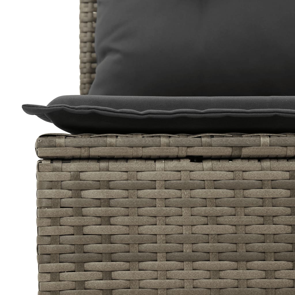 10-delige Loungeset met kussens poly rattan grijs Modulaire tuinbanken | Creëer jouw Trendy Thuis | Gratis bezorgd & Retour | Trendy.nl