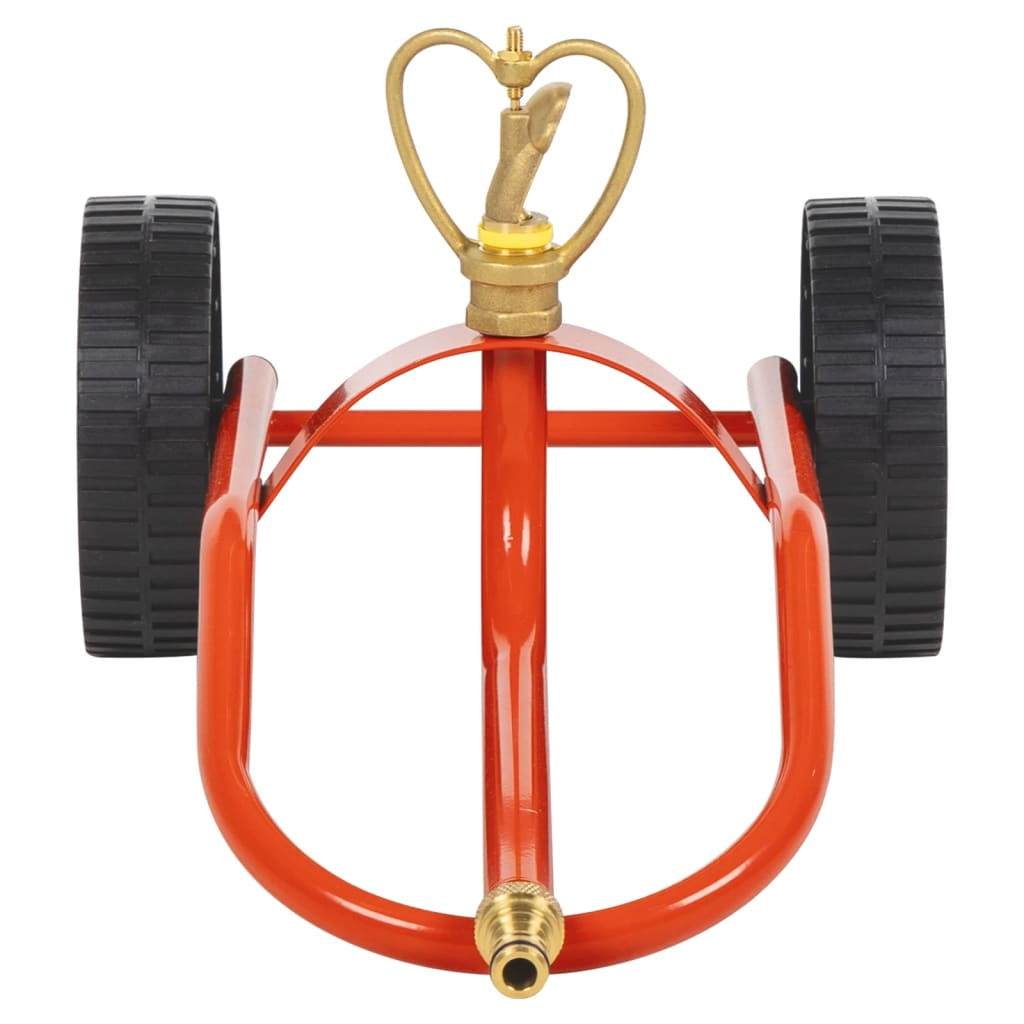 Sproeierslede op wielen met draaibare kop staal rood Accessoires voor beregeningssystemen | Creëer jouw Trendy Thuis | Gratis bezorgd & Retour | Trendy.nl