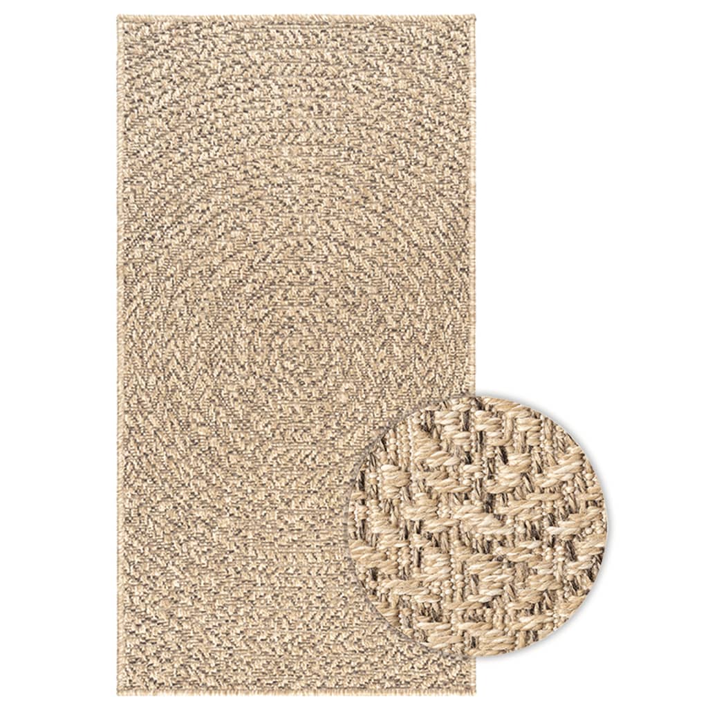 Vloerkleed ZIZUR binnen en buiten 60x110 cm jute look Vloerkleden | Creëer jouw Trendy Thuis | Gratis bezorgd & Retour | Trendy.nl