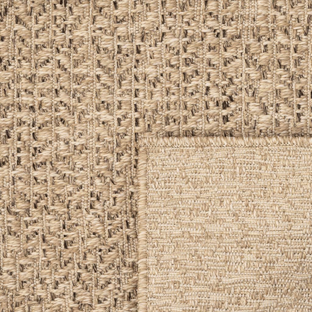 Vloerkleed ZIZUR binnen en buiten 60x110 cm jute look Vloerkleden | Creëer jouw Trendy Thuis | Gratis bezorgd & Retour | Trendy.nl