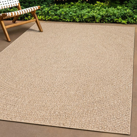 Vloerkleed ZIZUR binnen en buiten 60x110 cm jute look Vloerkleden | Creëer jouw Trendy Thuis | Gratis bezorgd & Retour | Trendy.nl