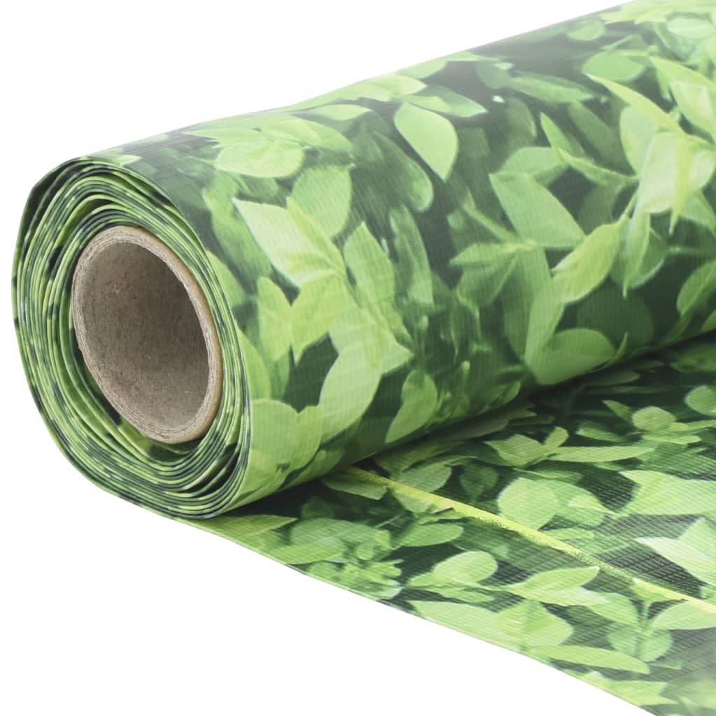 Tuinscherm plantpatroon 700x90 cm PVC groen