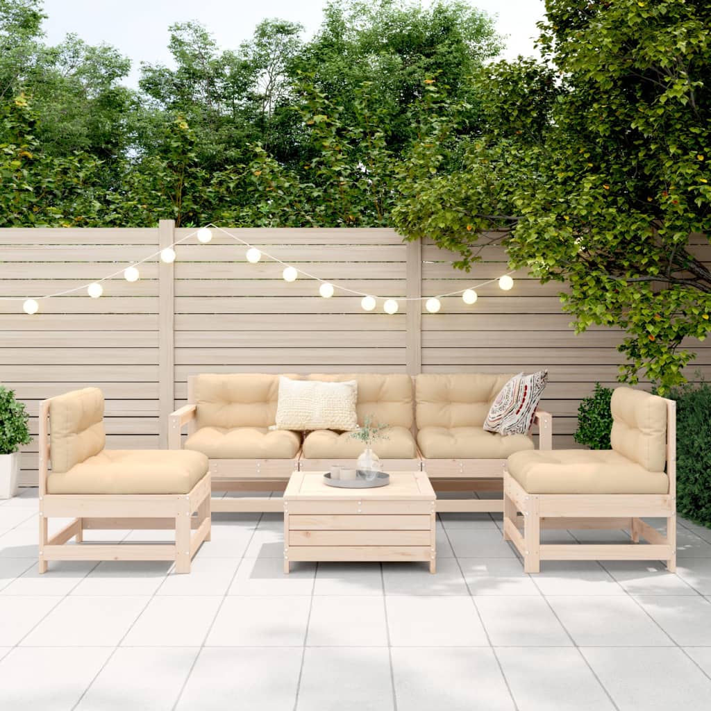 6-delige Loungeset massief grenenhout Tuinsets | Creëer jouw Trendy Thuis | Gratis bezorgd & Retour | Trendy.nl