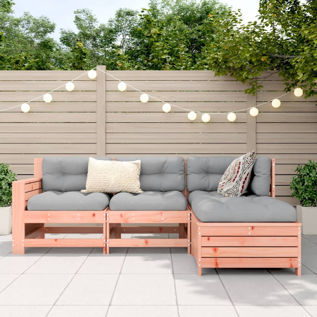 4-delige Loungeset massief douglas vurenhout Tuinsets | Creëer jouw Trendy Thuis | Gratis bezorgd & Retour | Trendy.nl