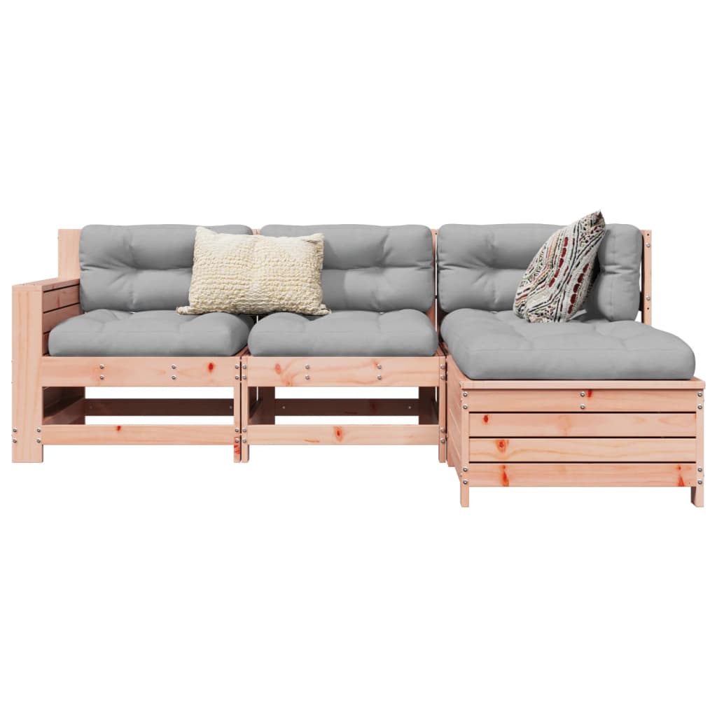 4-delige Loungeset massief douglas vurenhout Tuinsets | Creëer jouw Trendy Thuis | Gratis bezorgd & Retour | Trendy.nl