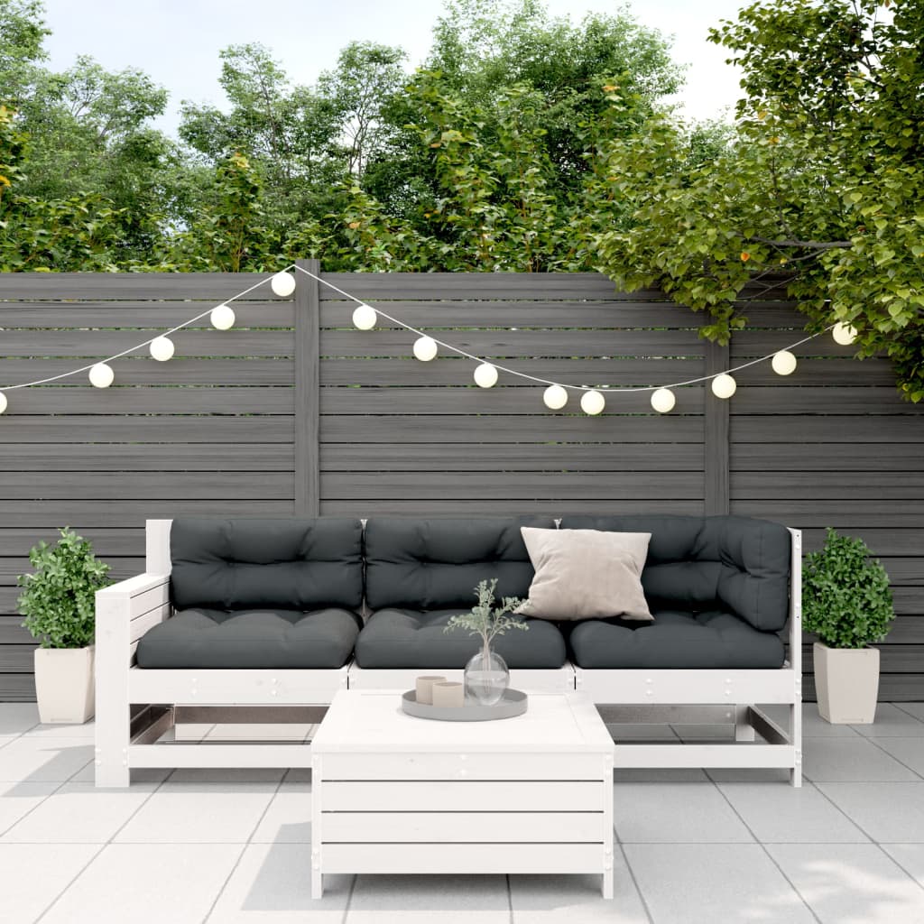 4-delige Loungeset met kussens massief grenenhout Tuinsets | Creëer jouw Trendy Thuis | Gratis bezorgd & Retour | Trendy.nl