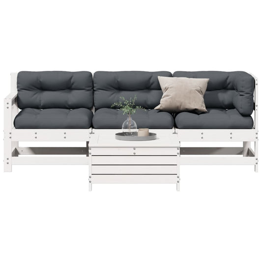 4-delige Loungeset met kussens massief grenenhout Tuinsets | Creëer jouw Trendy Thuis | Gratis bezorgd & Retour | Trendy.nl