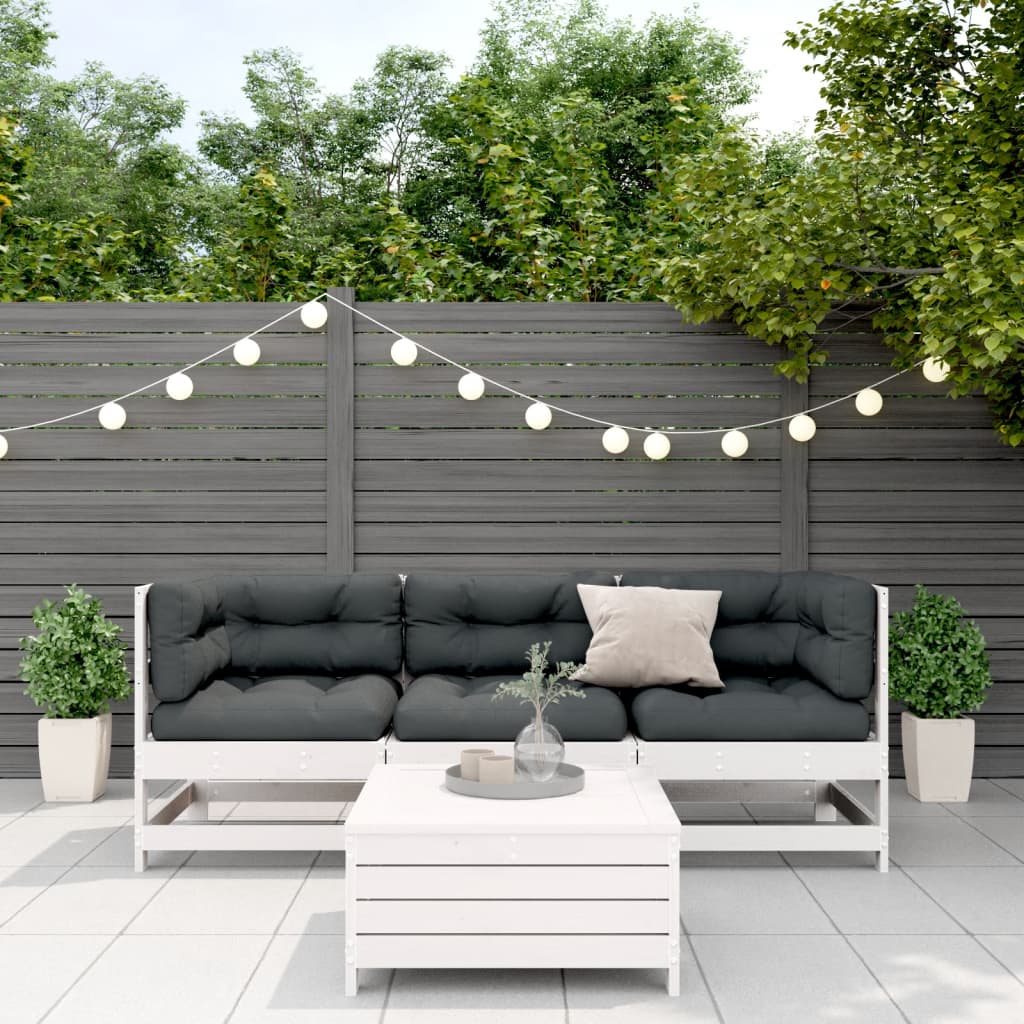 4-delige Loungeset met kussens massief grenenhout Tuinsets | Creëer jouw Trendy Thuis | Gratis bezorgd & Retour | Trendy.nl