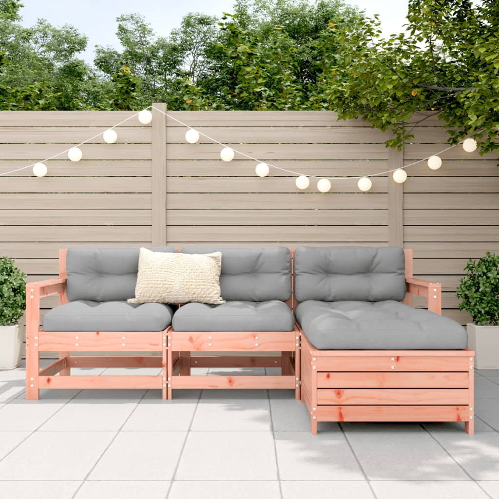 4-delige Loungeset massief douglas vurenhout Tuinsets | Creëer jouw Trendy Thuis | Gratis bezorgd & Retour | Trendy.nl