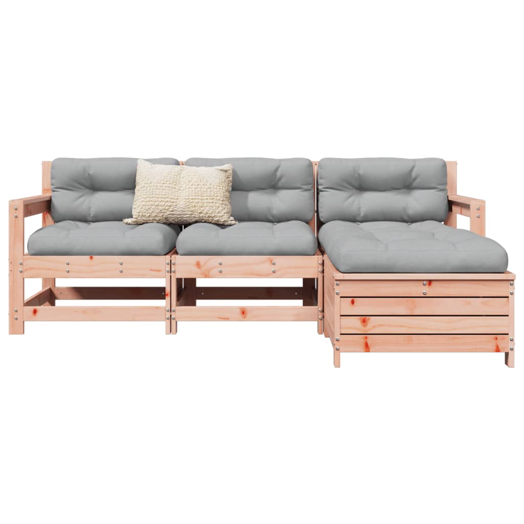 4-delige Loungeset massief douglas vurenhout Tuinsets | Creëer jouw Trendy Thuis | Gratis bezorgd & Retour | Trendy.nl