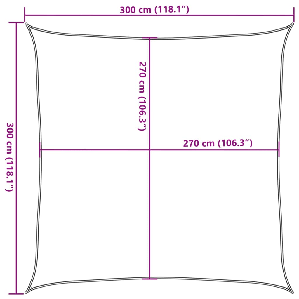 Zonnezeil 160 g/m² vierkant 3x3 m HDPE zandkleurig Parasols en zonneschermen | Creëer jouw Trendy Thuis | Gratis bezorgd & Retour | Trendy.nl