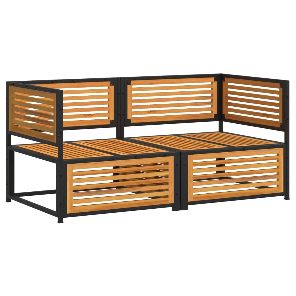 2-delige Loungeset met kussens massief acaciahout Tuinsets | Creëer jouw Trendy Thuis | Gratis bezorgd & Retour | Trendy.nl