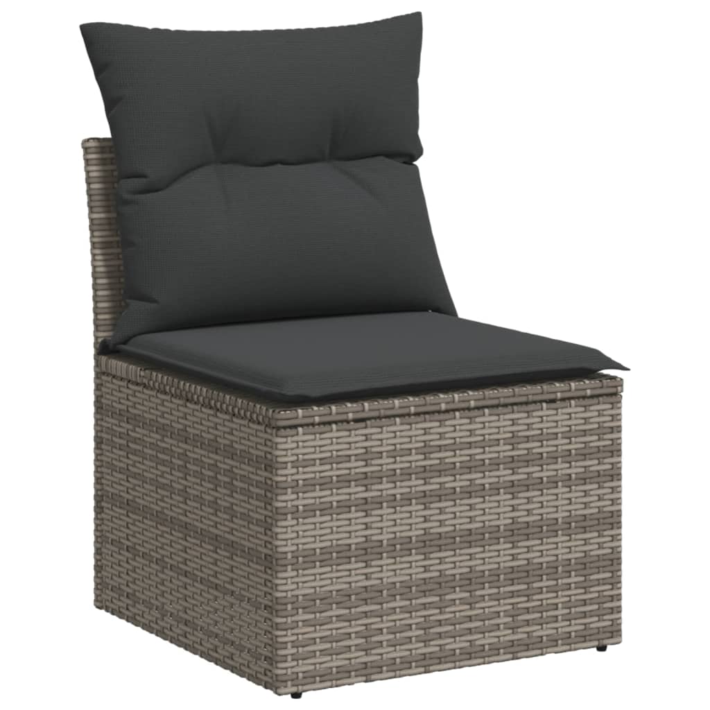 7-delige Loungeset met kussens poly rattan grijs Tuinsets | Creëer jouw Trendy Thuis | Gratis bezorgd & Retour | Trendy.nl