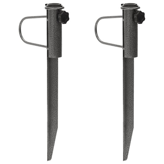 Parasolstandaards met pennen 2 st 19x42 cm gegalvaniseerd staal Accessoires voor parasols & zonweringen | Creëer jouw Trendy Thuis | Gratis bezorgd & Retour | Trendy.nl