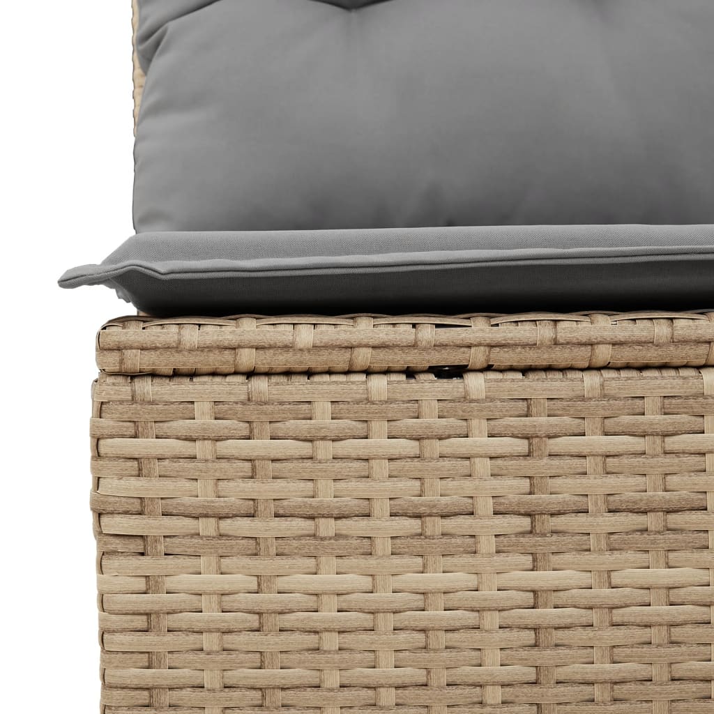 12-delige Loungeset met kussens poly rattan gemengd beige Tuinsets | Creëer jouw Trendy Thuis | Gratis bezorgd & Retour | Trendy.nl