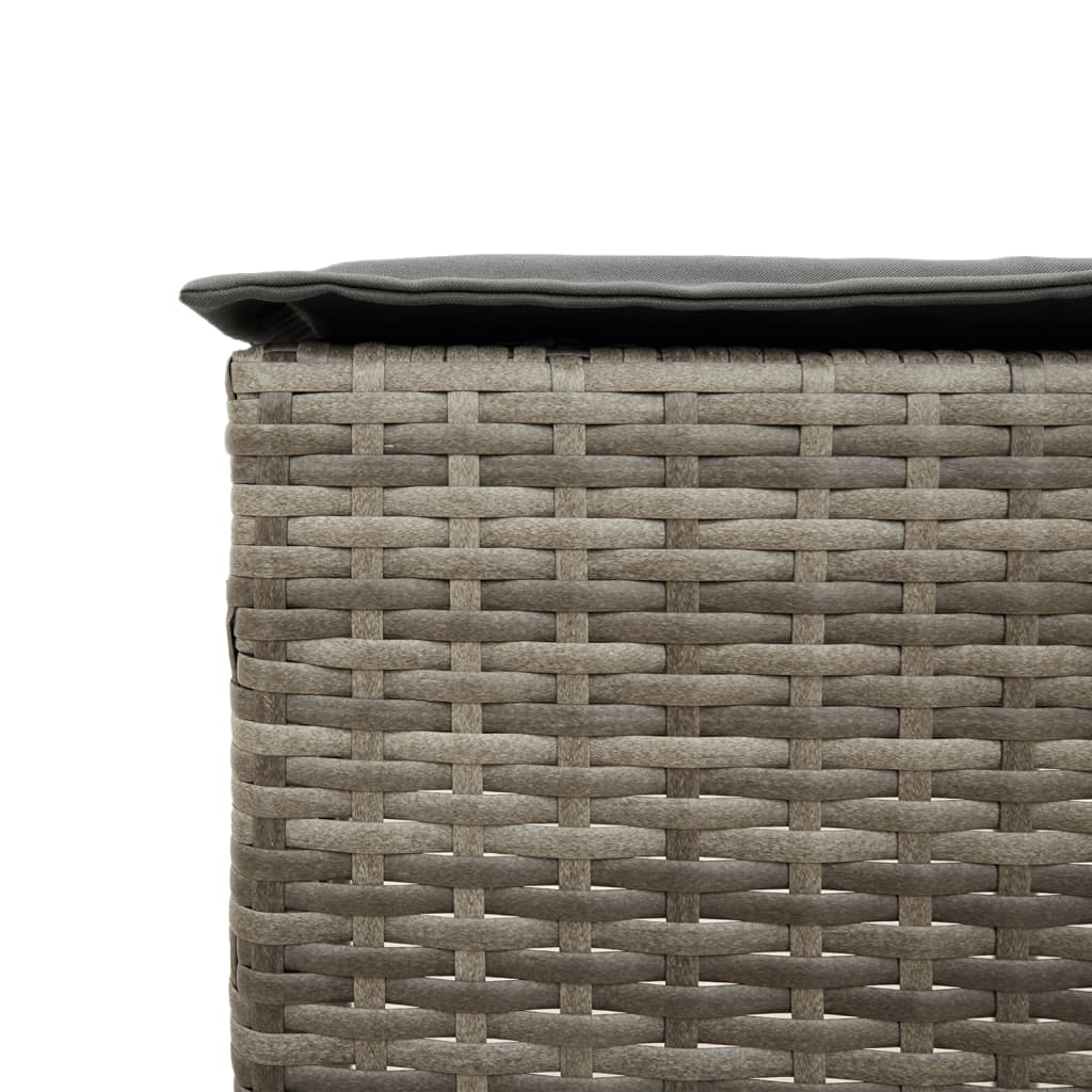 9-delige Tuinbarset met kussens poly rattan grijs Tuinsets | Creëer jouw Trendy Thuis | Gratis bezorgd & Retour | Trendy.nl