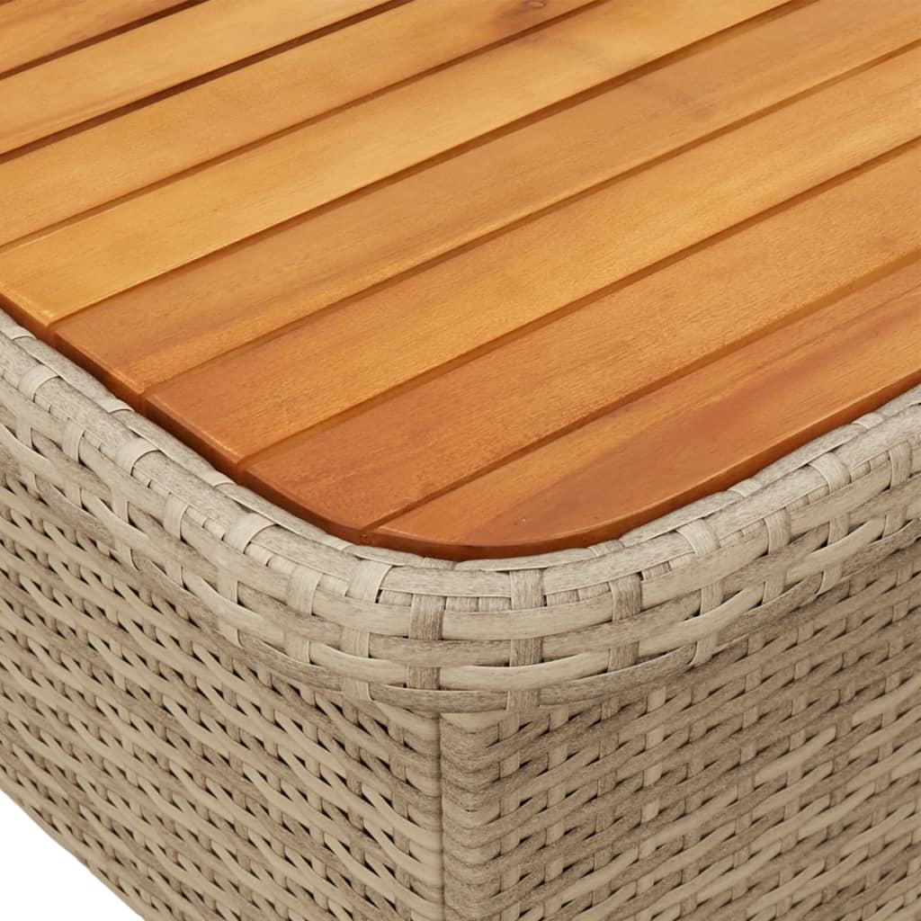 3-delige Bistroset met kussens poly rattan beige Tuinsets | Creëer jouw Trendy Thuis | Gratis bezorgd & Retour | Trendy.nl