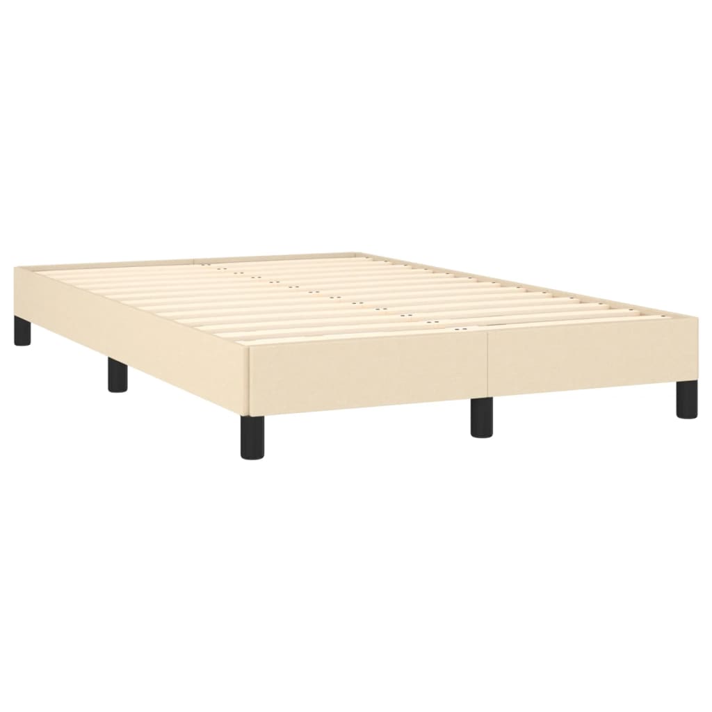 Bedframe stof crèmekleurig 120x190 cm Bedden & bedframes | Creëer jouw Trendy Thuis | Gratis bezorgd & Retour | Trendy.nl