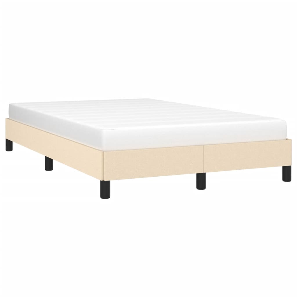 Bedframe stof crèmekleurig 120x190 cm Bedden & bedframes | Creëer jouw Trendy Thuis | Gratis bezorgd & Retour | Trendy.nl