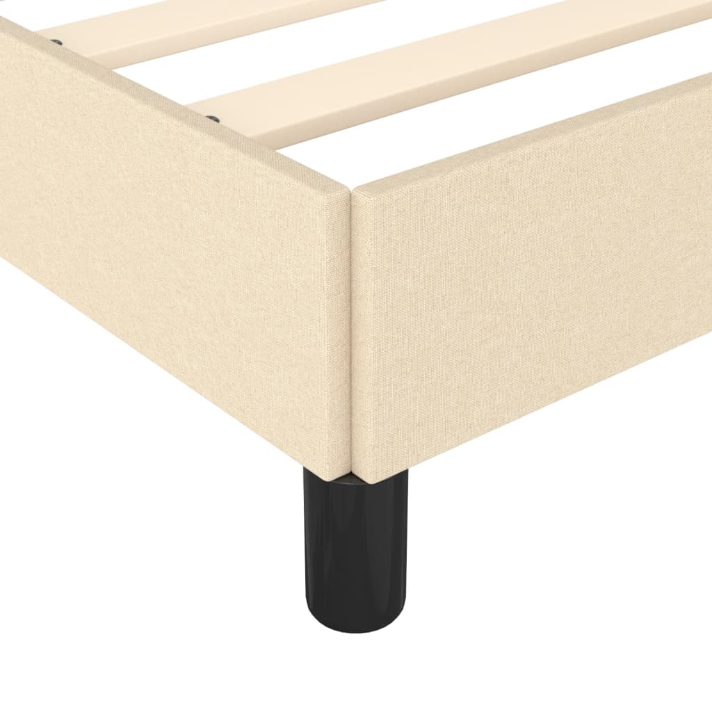 Bedframe stof crèmekleurig 120x190 cm Bedden & bedframes | Creëer jouw Trendy Thuis | Gratis bezorgd & Retour | Trendy.nl