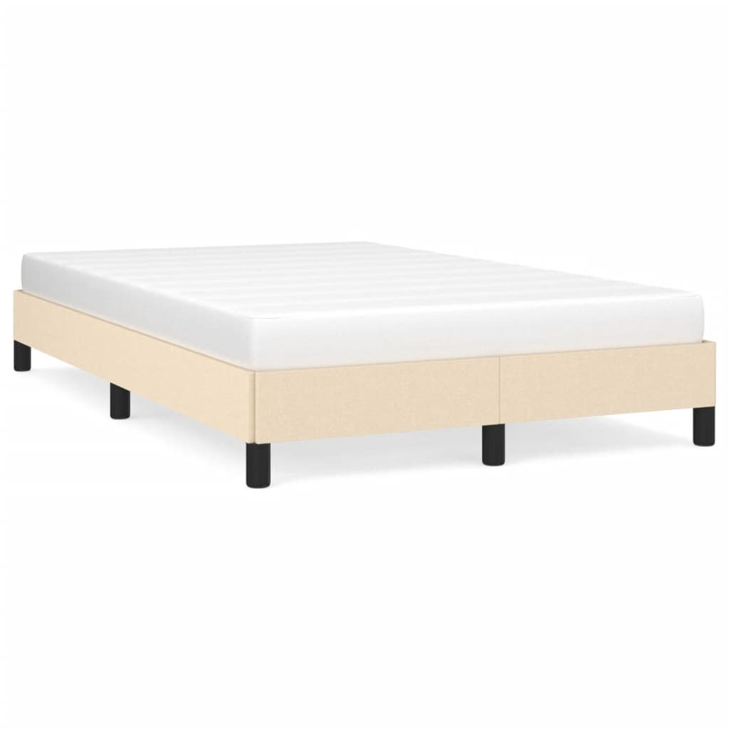 Bedframe stof crèmekleurig 120x190 cm Bedden & bedframes | Creëer jouw Trendy Thuis | Gratis bezorgd & Retour | Trendy.nl