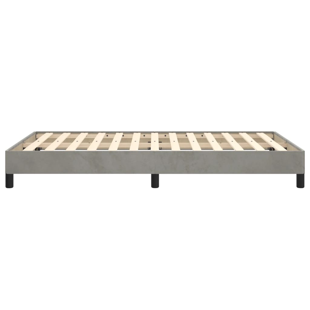 Bedframe fluweel lichtgrijs 120x190 cm Bedden & bedframes | Creëer jouw Trendy Thuis | Gratis bezorgd & Retour | Trendy.nl