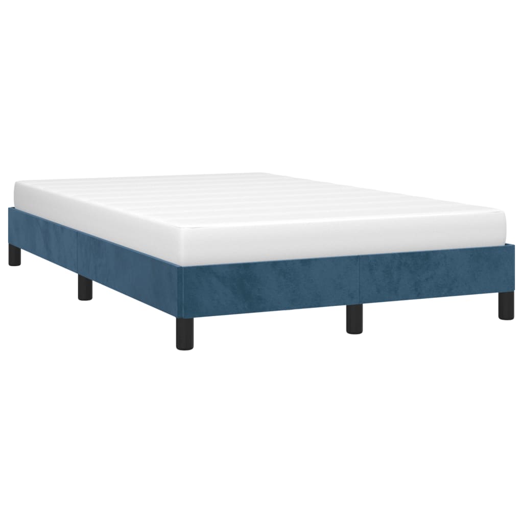 Bedframe fluweel donkerblauw 120x190 cm Bedden & bedframes | Creëer jouw Trendy Thuis | Gratis bezorgd & Retour | Trendy.nl