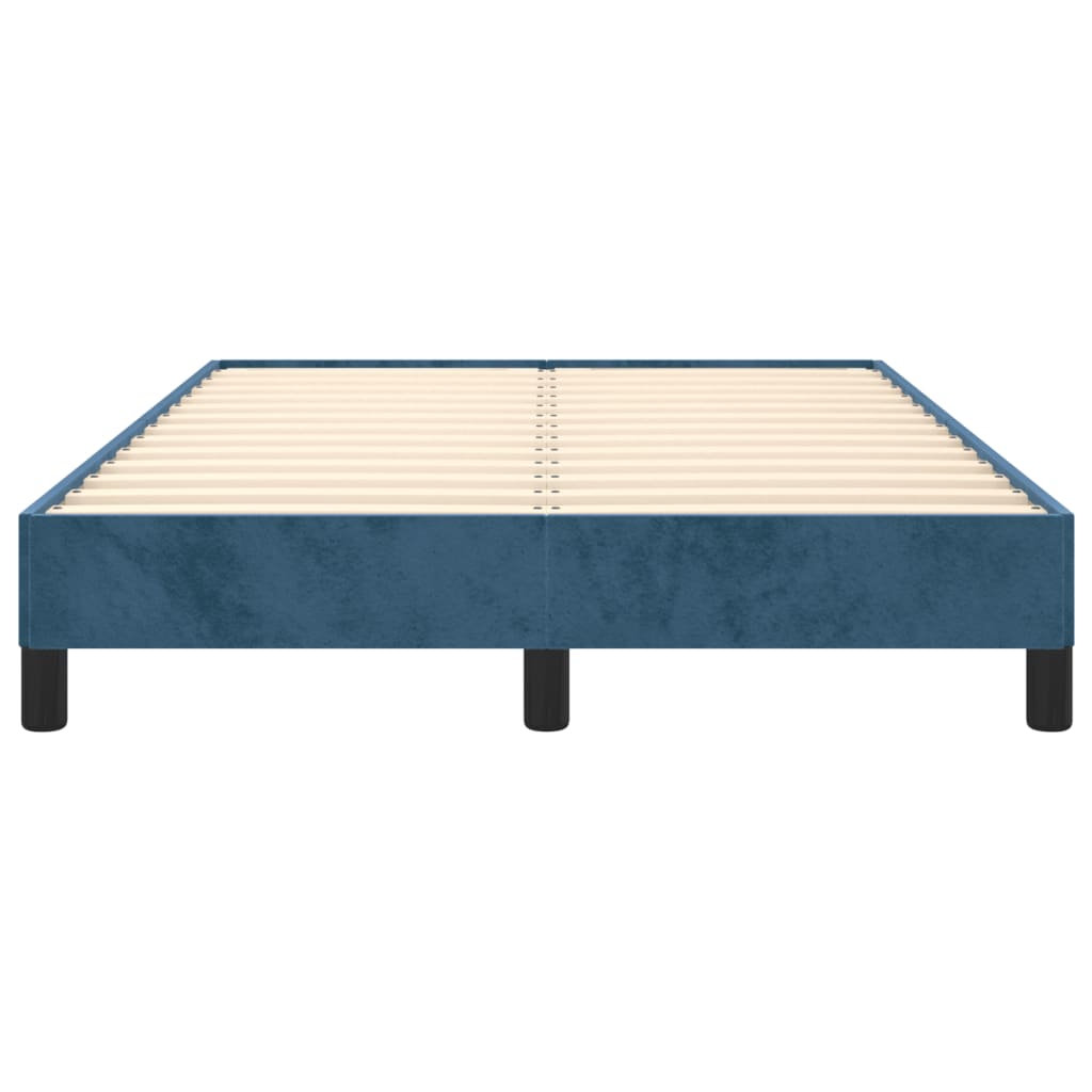 Bedframe fluweel donkerblauw 120x190 cm Bedden & bedframes | Creëer jouw Trendy Thuis | Gratis bezorgd & Retour | Trendy.nl