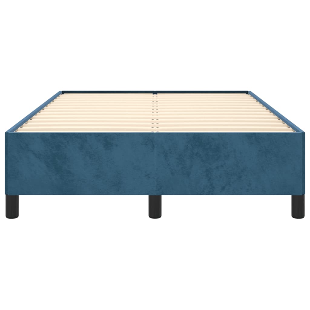 Bedframe zonder matras 120x190 cm fluweel donkerblauw