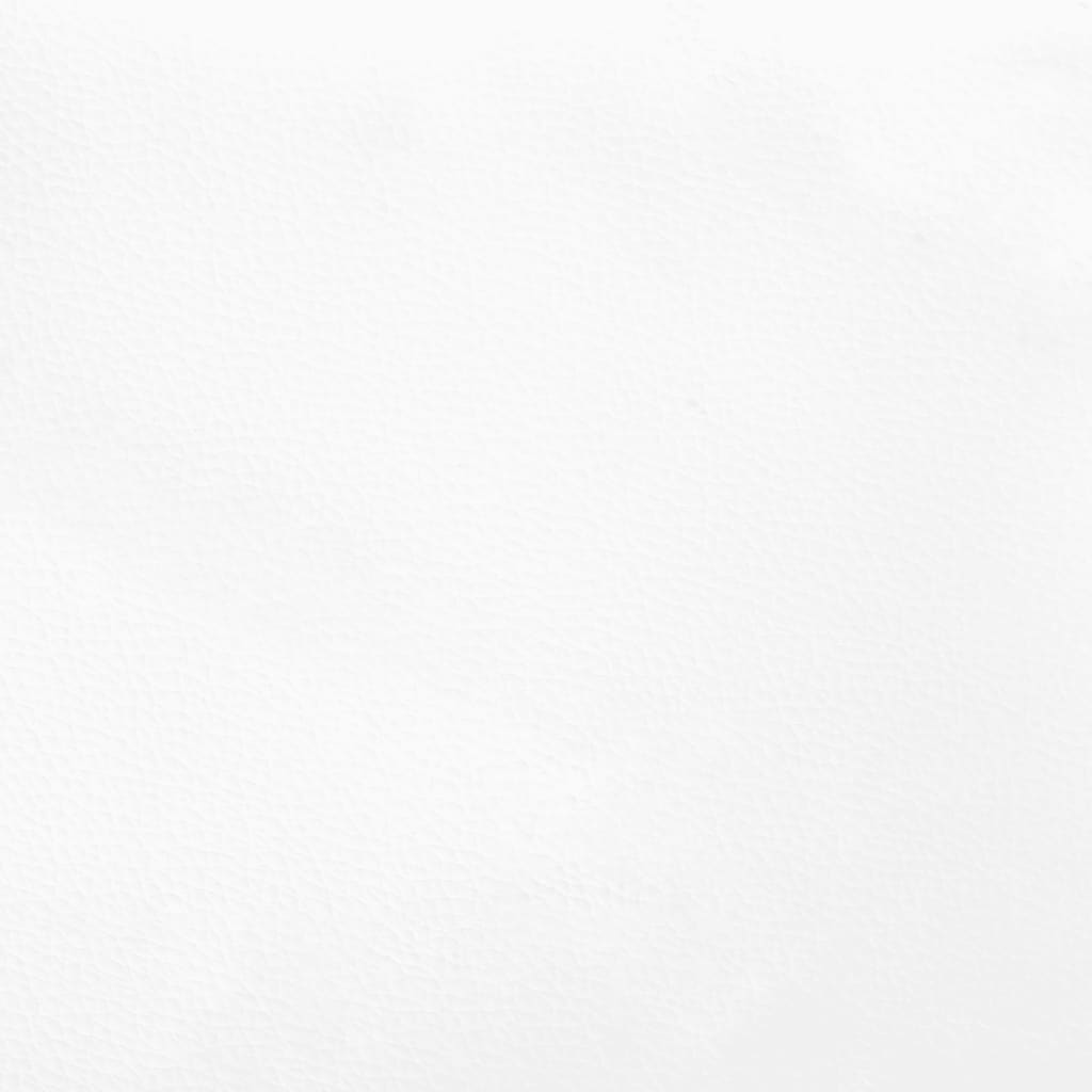 Boxspring met matras kunstleer wit 120x190 cm