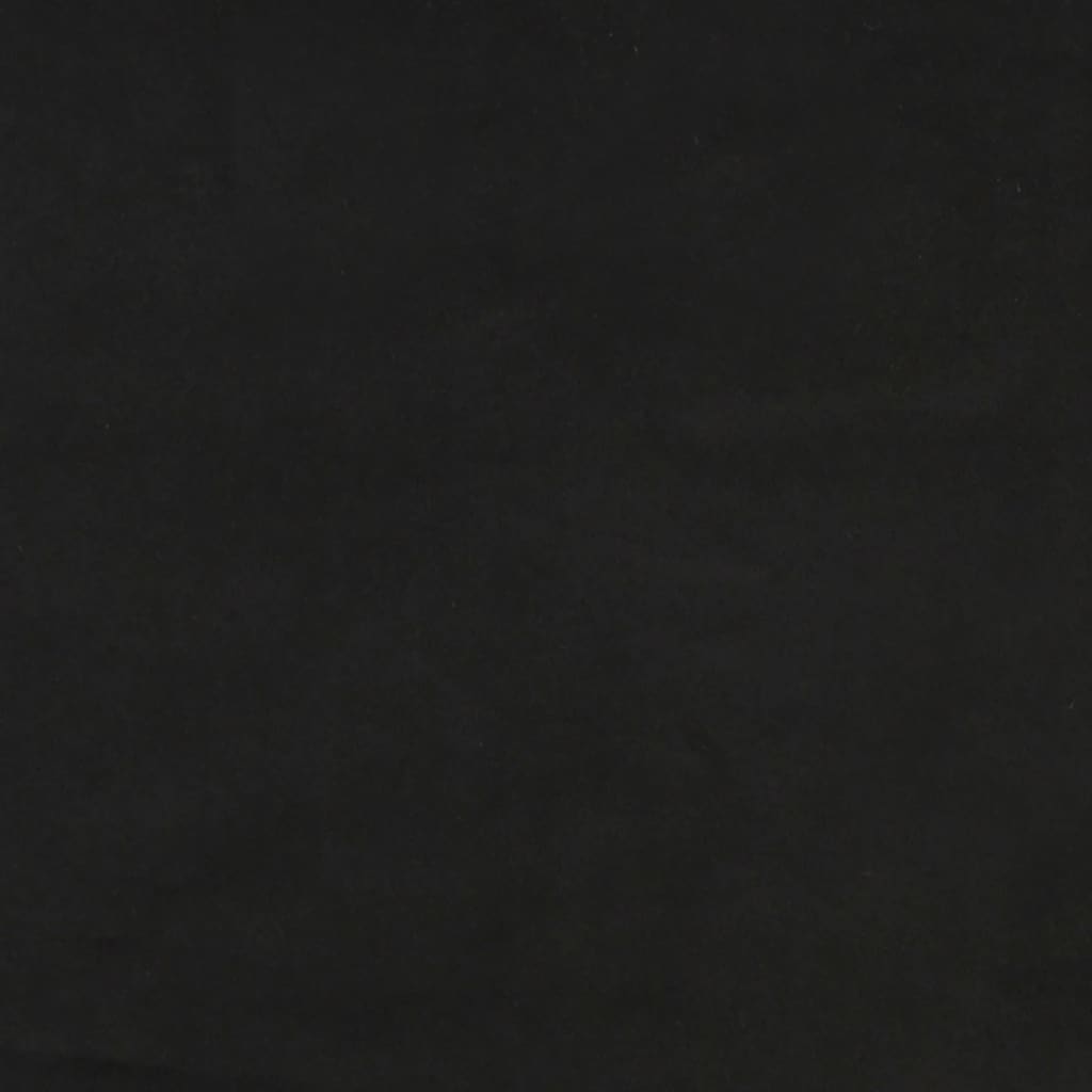 Boxspring met matras fluweel zwart 120x190 cm