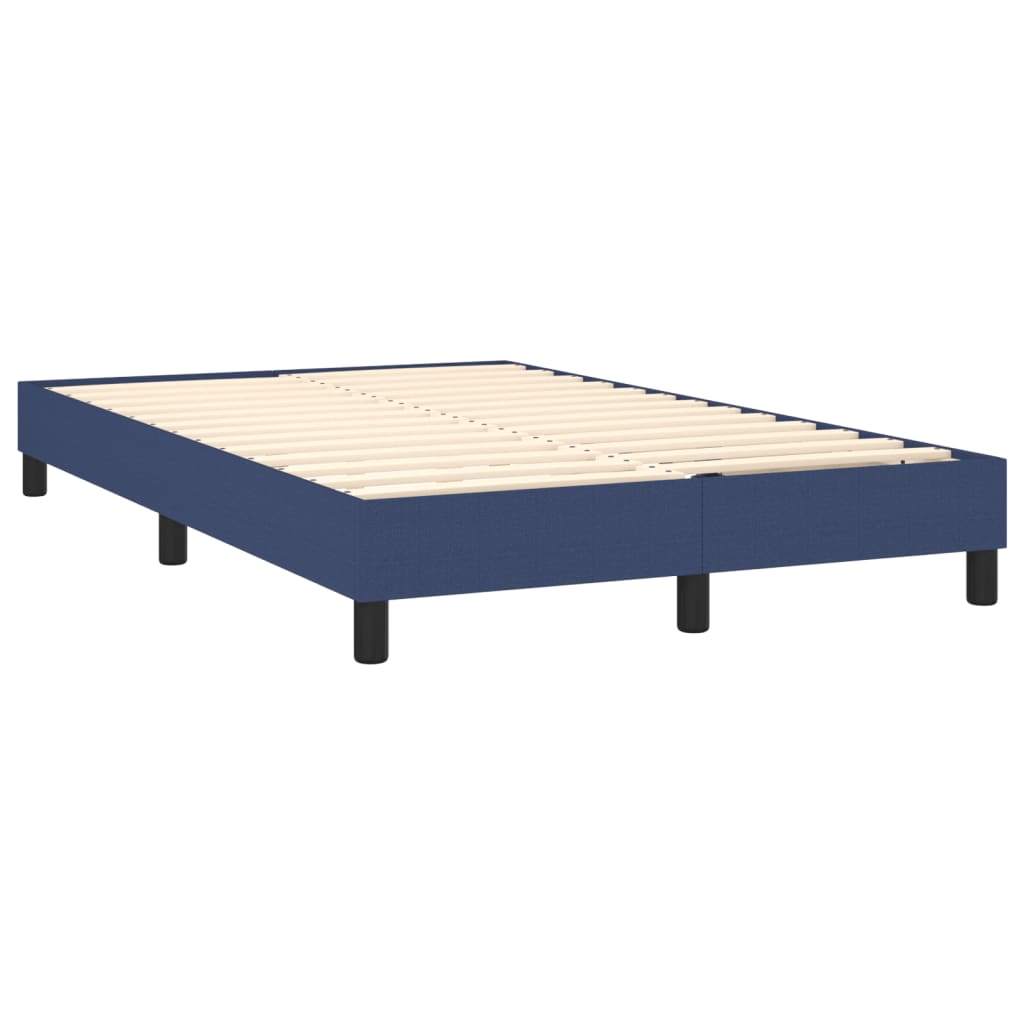 Boxspring met matras en LED stof blauw 120x190 cm Bedden & bedframes | Creëer jouw Trendy Thuis | Gratis bezorgd & Retour | Trendy.nl