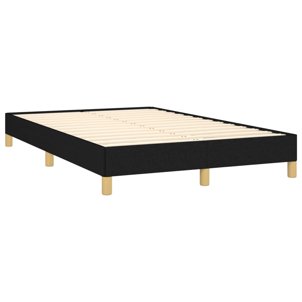 Boxspring met matras en LED stof zwart 120x190 cm Bedden & bedframes | Creëer jouw Trendy Thuis | Gratis bezorgd & Retour | Trendy.nl