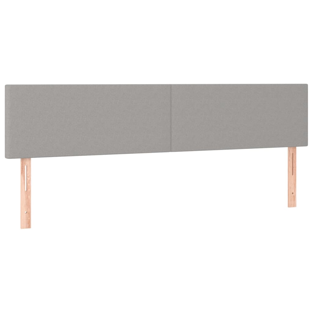 Boxspring met matras en LED stof lichtgrijs 120x190 cm Bedden & bedframes | Creëer jouw Trendy Thuis | Gratis bezorgd & Retour | Trendy.nl