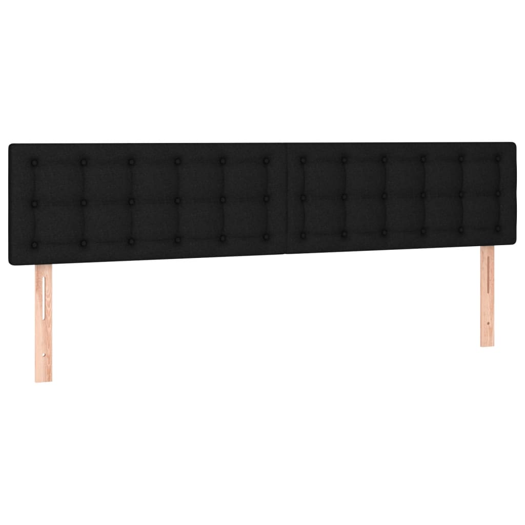 Boxspring met matras en LED stof zwart 120x190 cm Bedden & bedframes | Creëer jouw Trendy Thuis | Gratis bezorgd & Retour | Trendy.nl