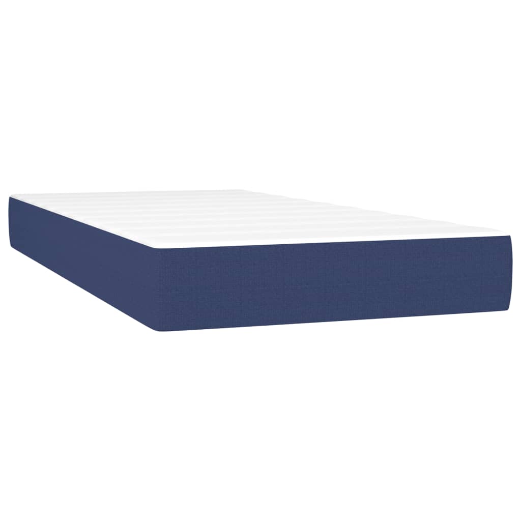 Boxspring met matras en LED stof blauw 120x190 cm Bedden & bedframes | Creëer jouw Trendy Thuis | Gratis bezorgd & Retour | Trendy.nl