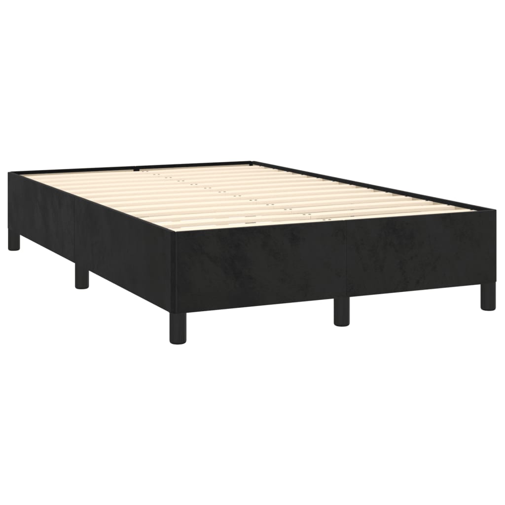 Boxspring met matras en LED fluweel zwart 120x190 cm Bedden & bedframes | Creëer jouw Trendy Thuis | Gratis bezorgd & Retour | Trendy.nl