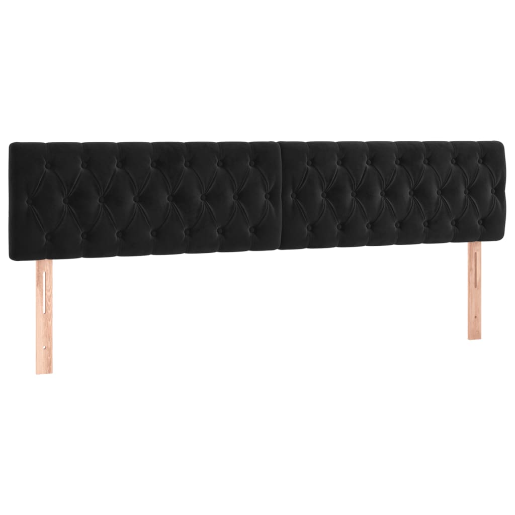 Boxspring met matras en LED fluweel zwart 120x190 cm Bedden & bedframes | Creëer jouw Trendy Thuis | Gratis bezorgd & Retour | Trendy.nl