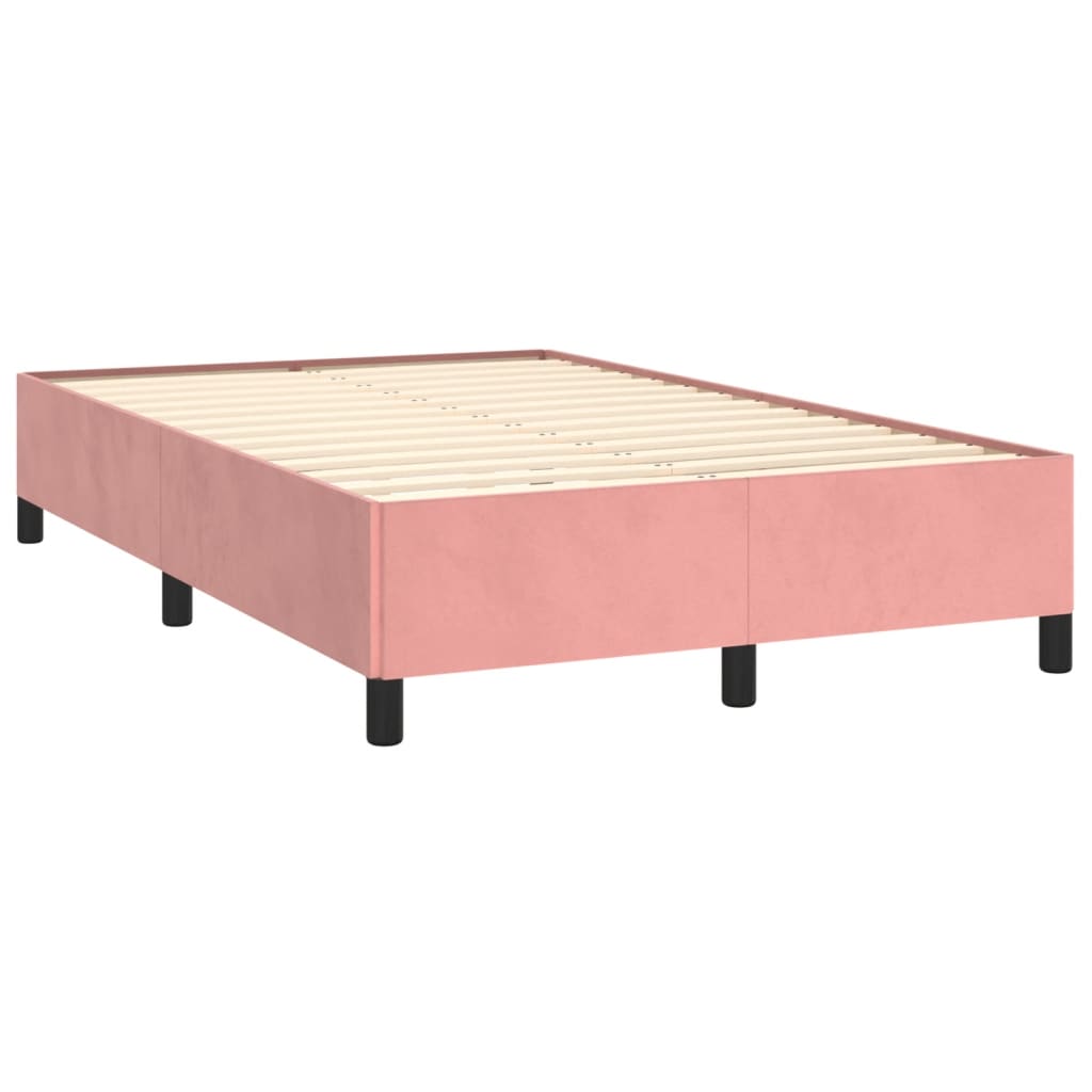 Boxspring met matras en LED fluweel roze 120x190 cm Bedden & bedframes | Creëer jouw Trendy Thuis | Gratis bezorgd & Retour | Trendy.nl