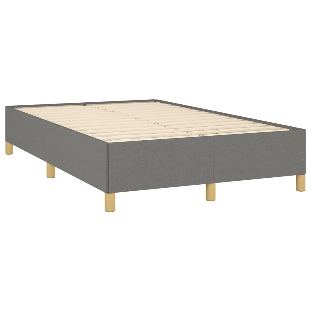 Boxspring met matras stof donkergrijs 120x190 cm Bedden & bedframes | Creëer jouw Trendy Thuis | Gratis bezorgd & Retour | Trendy.nl