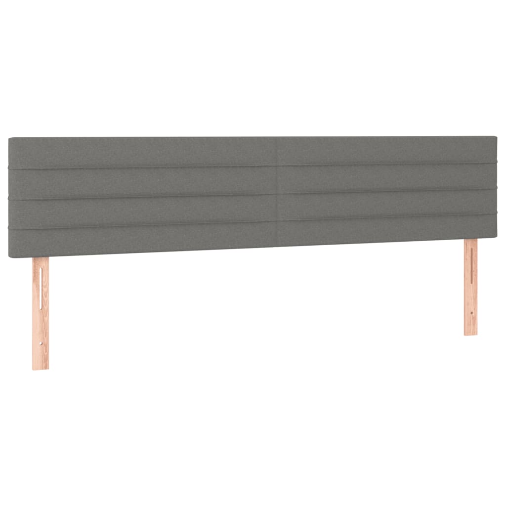 Boxspring met matras stof donkergrijs 120x190 cm Bedden & bedframes | Creëer jouw Trendy Thuis | Gratis bezorgd & Retour | Trendy.nl