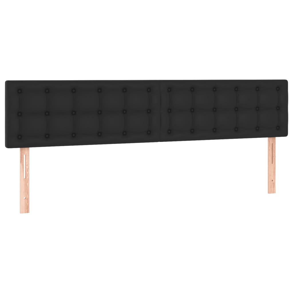 Boxspring met matras kunstleer zwart 120x190 cm Bedden & bedframes | Creëer jouw Trendy Thuis | Gratis bezorgd & Retour | Trendy.nl