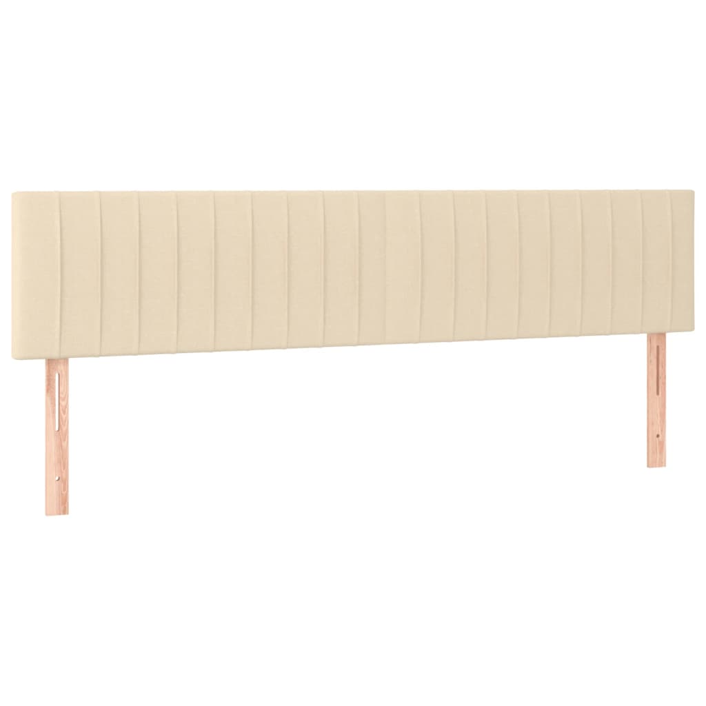 Bedframe zonder matras 120x190 cm stof crèmekleurig