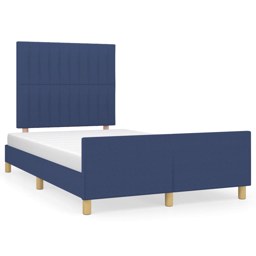 Bedframe zonder matras 120x190 cm stof blauw