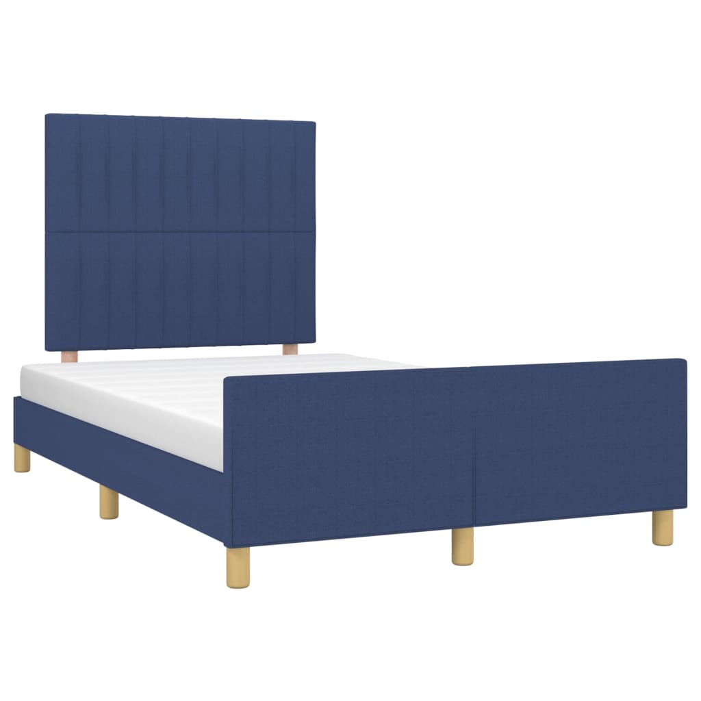 Bedframe zonder matras 120x190 cm stof blauw